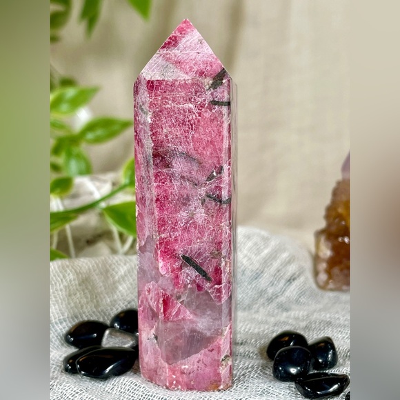 2190 Rhodonite Crystal Mini Tower - Picture 8 of 12